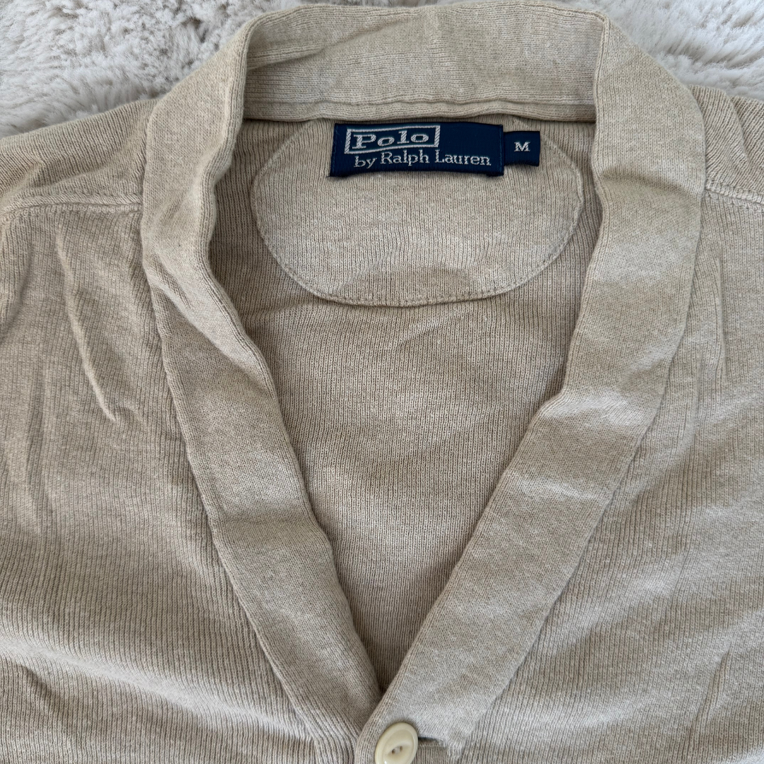 Ralph Lauren Beige Button Cardigan - S