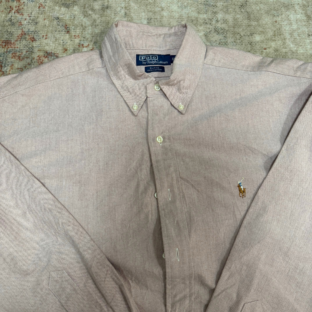 Ralph Lauren Pink Shirt 100% Cotton - XXL