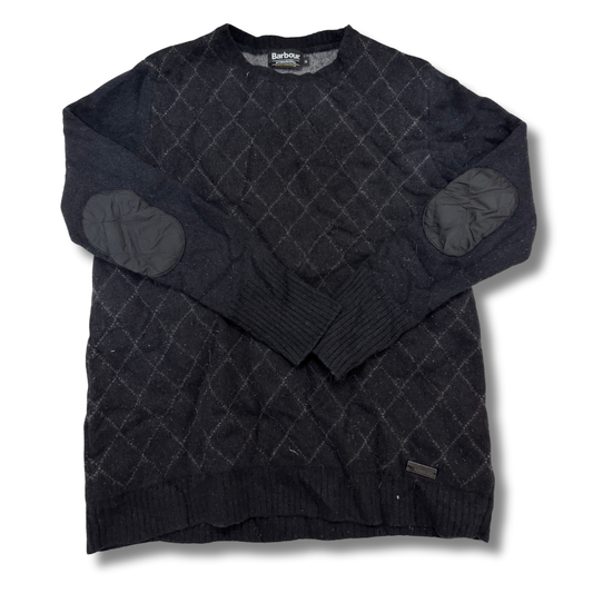 Barbour Black Pattern Sweater - S