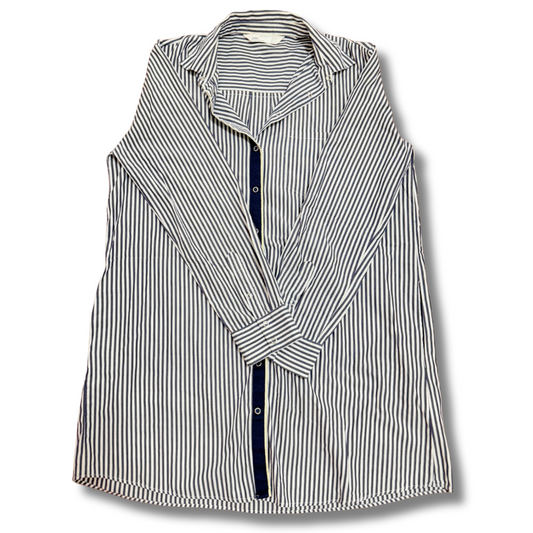 Zara Blue & White Striped Shirt - XL