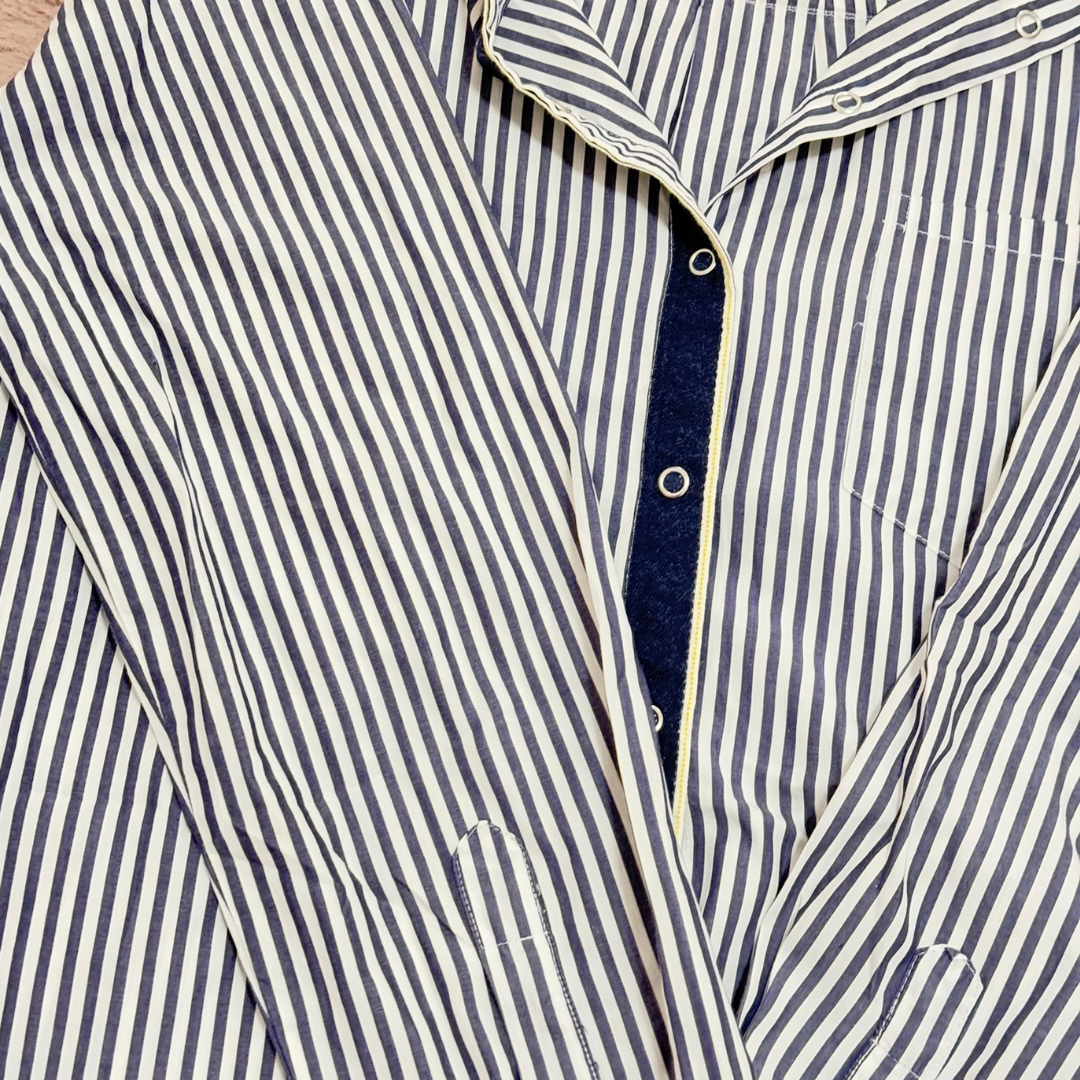 Zara Blue & White Striped Shirt - XL