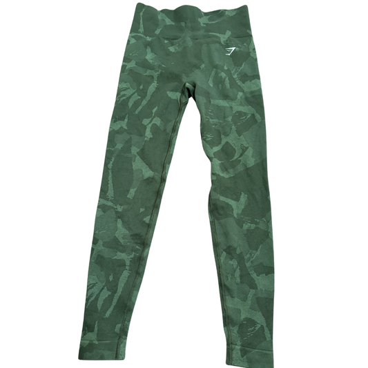 Gymshark Green Camo Leggings - XS