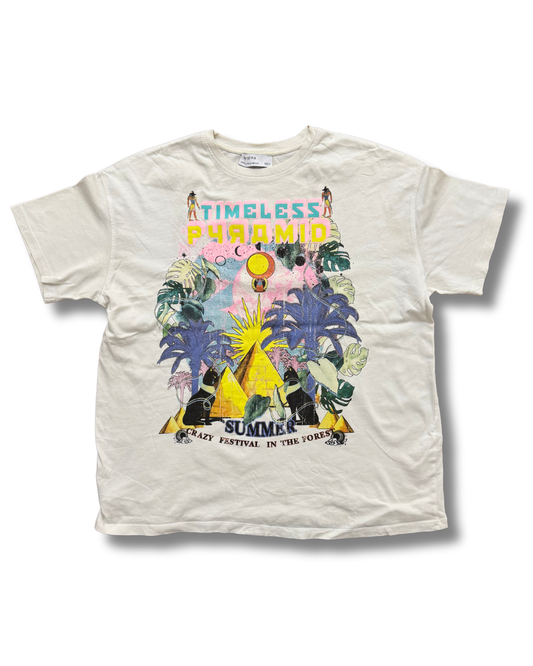 Bershka Timeless Pyramid Graphic Tee - M