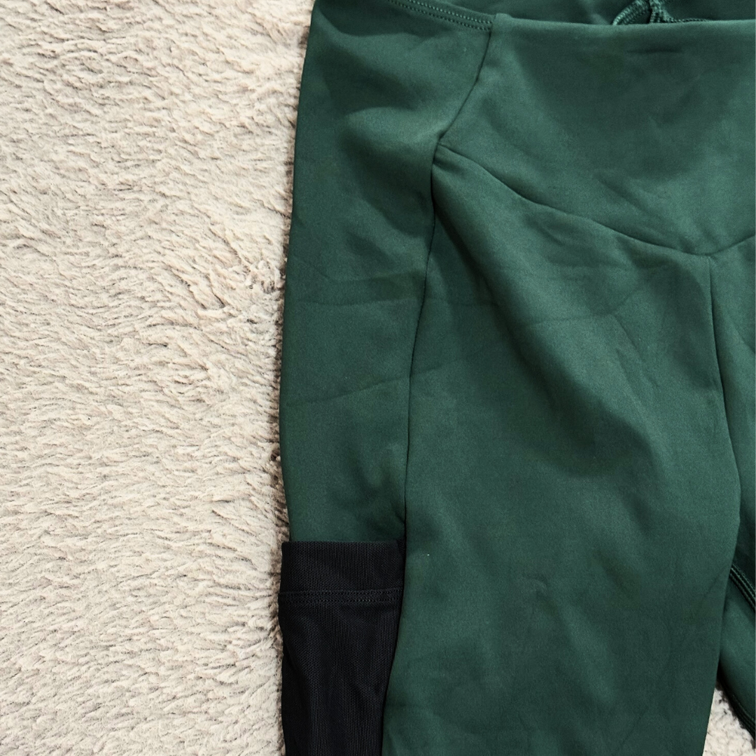 Gymshark Green with Black Paneling Leggings - S