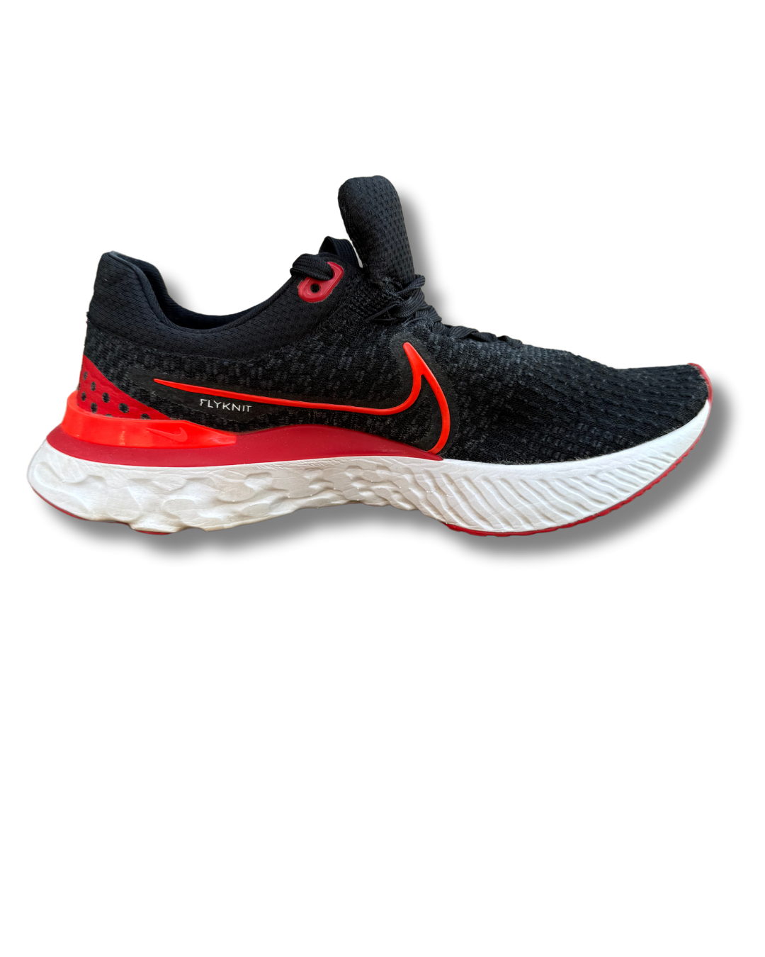 Nike React Flyknit-3 Sneakers | Black/Orange | US 10