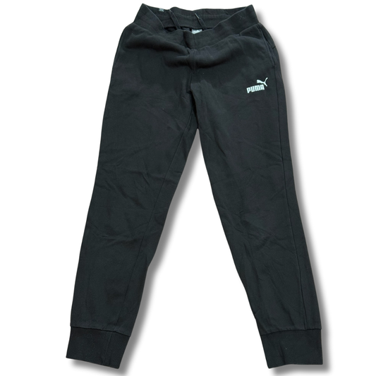 Puma Black Trouser White Logo - (Women M | Men XS)