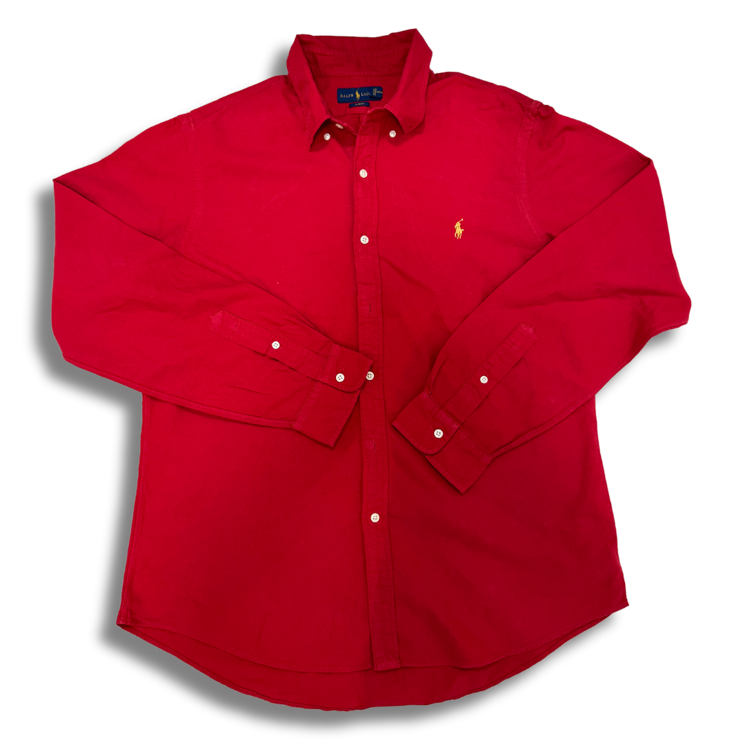 Ralph Lauren Slim Fit Red Shirt - L