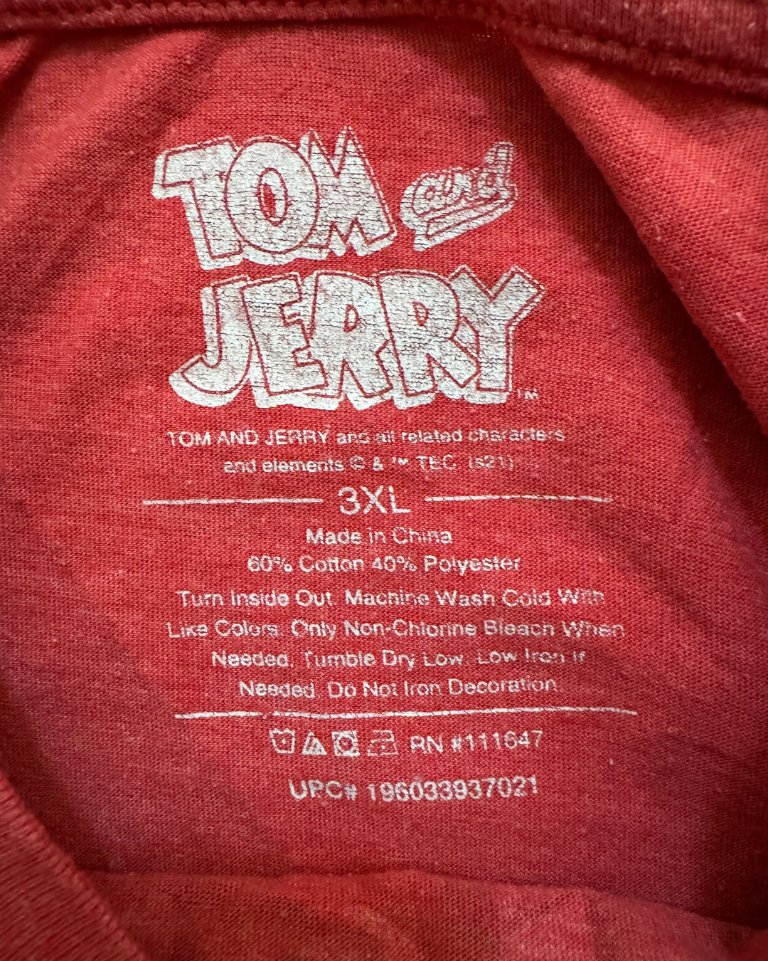 Tom & Jerry Official TShirt - XL