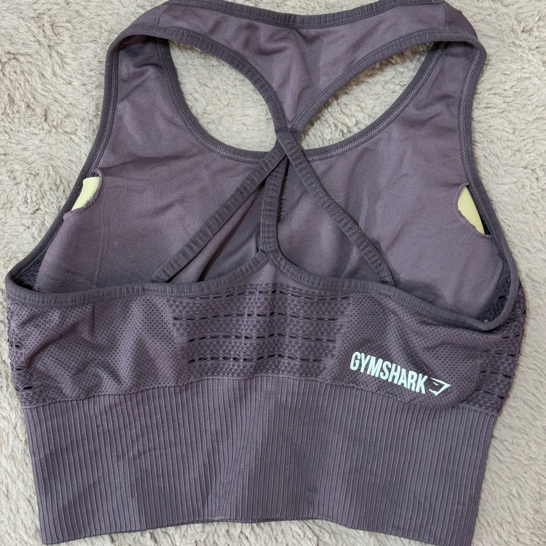 Gymshark Plum-Purple Sports Top - L