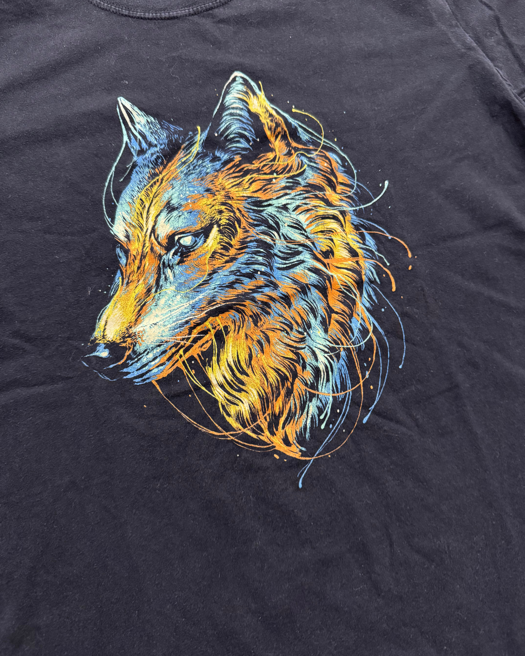 Mystical Wolf Graphic Tee - M