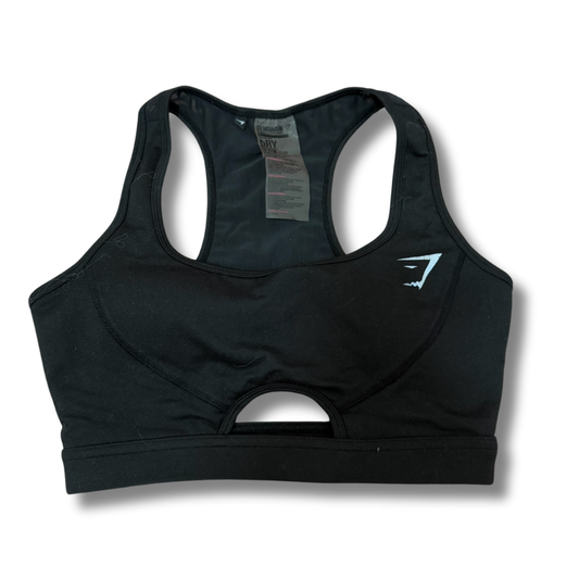 Gymshark Black Sports Top - L