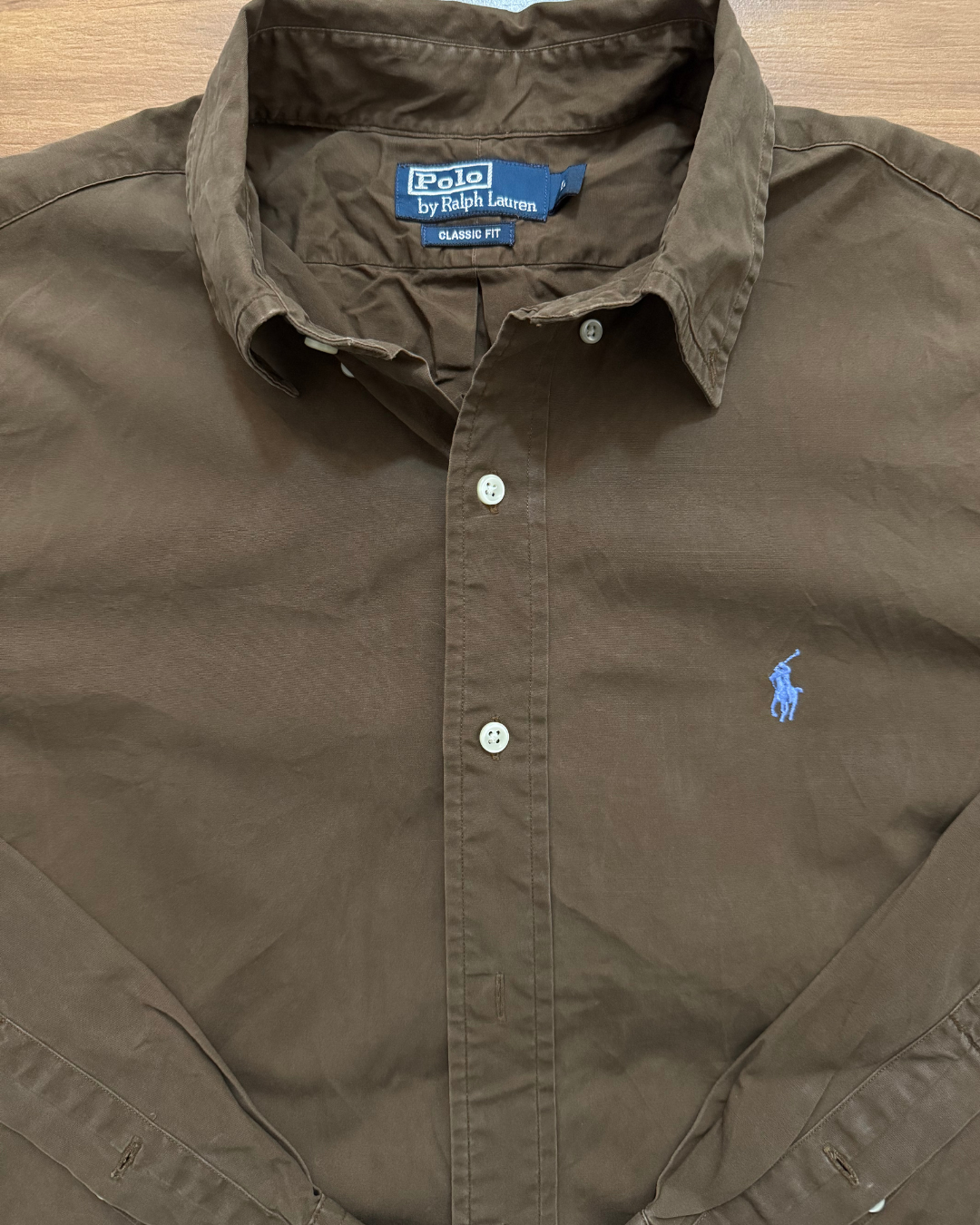 Ralph Lauren Classic Fit Brown Shirt - L