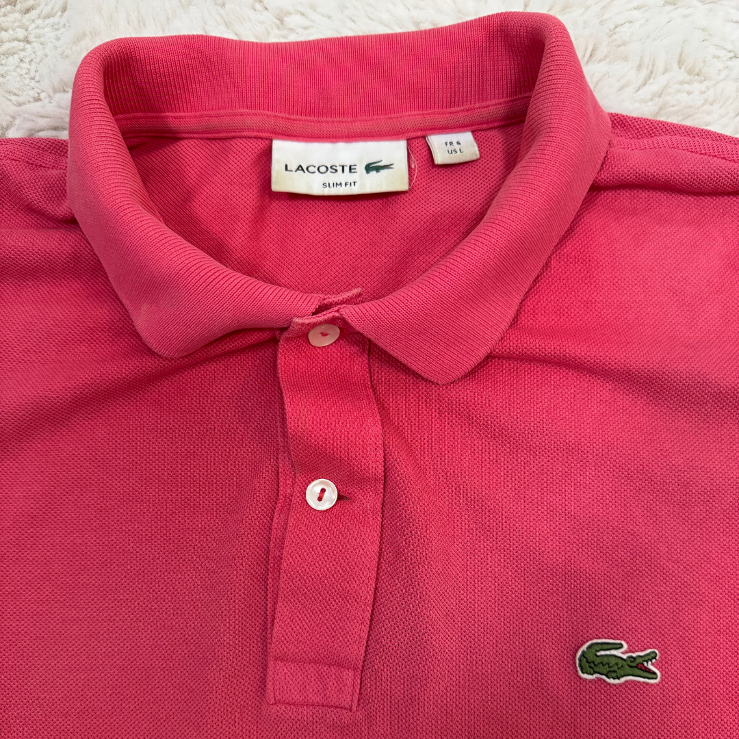 Lacoste Pink Polo - S