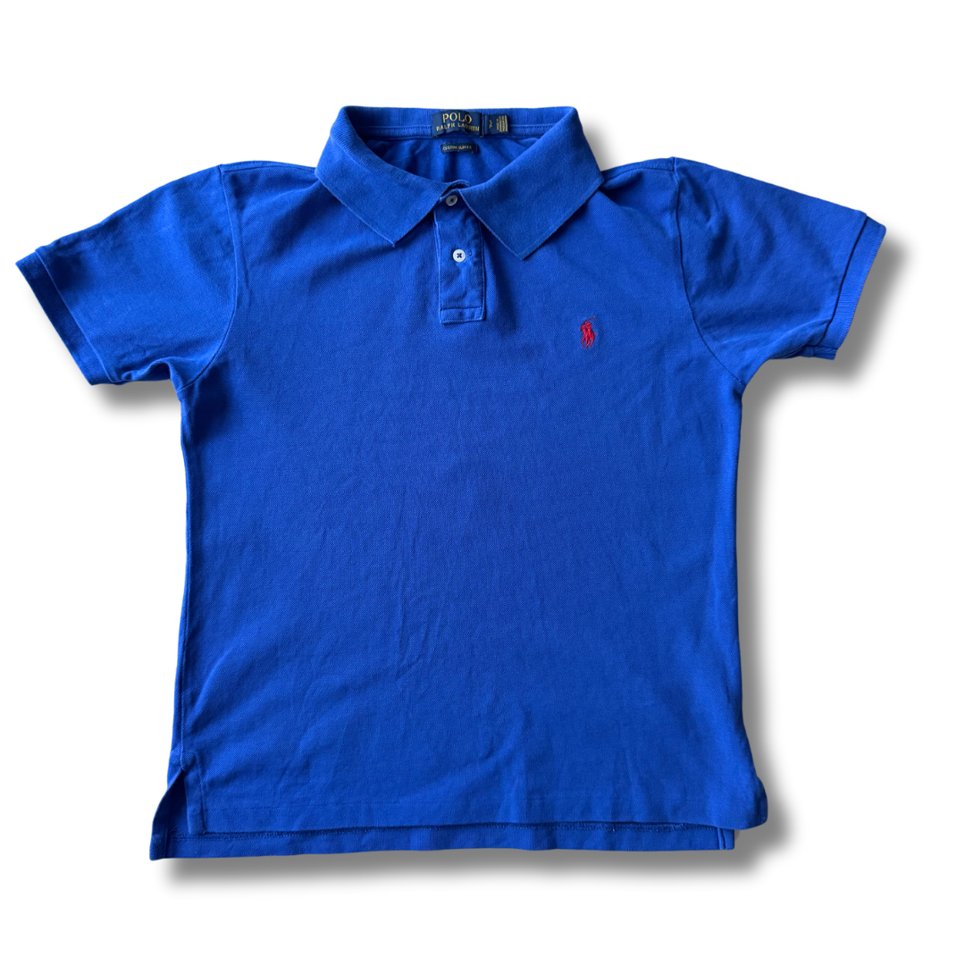 Ralph Lauren Custom Slim Fit Blue Polo - S