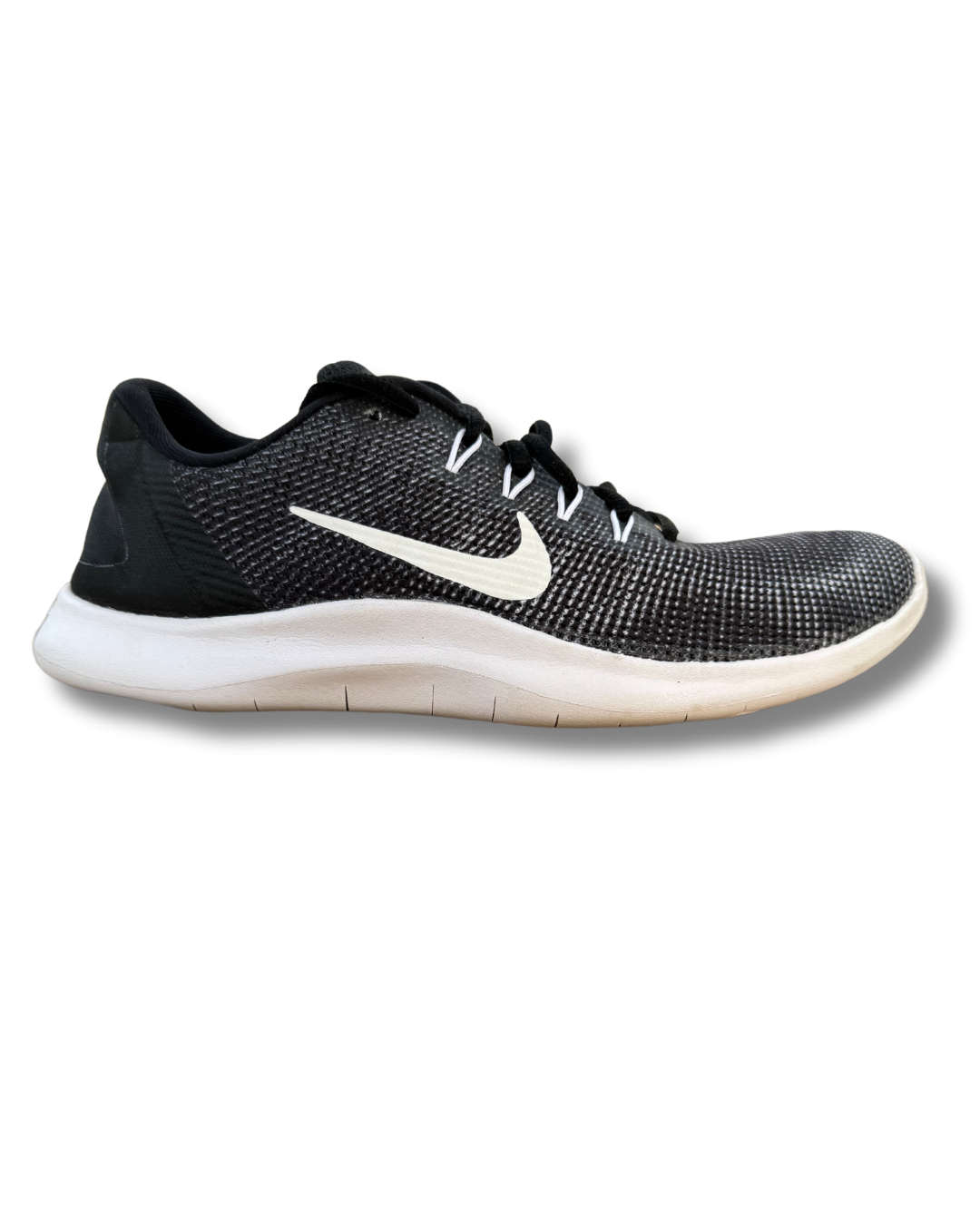 Nike Flex 2018 RN Sneakers | Black White | US 9.5