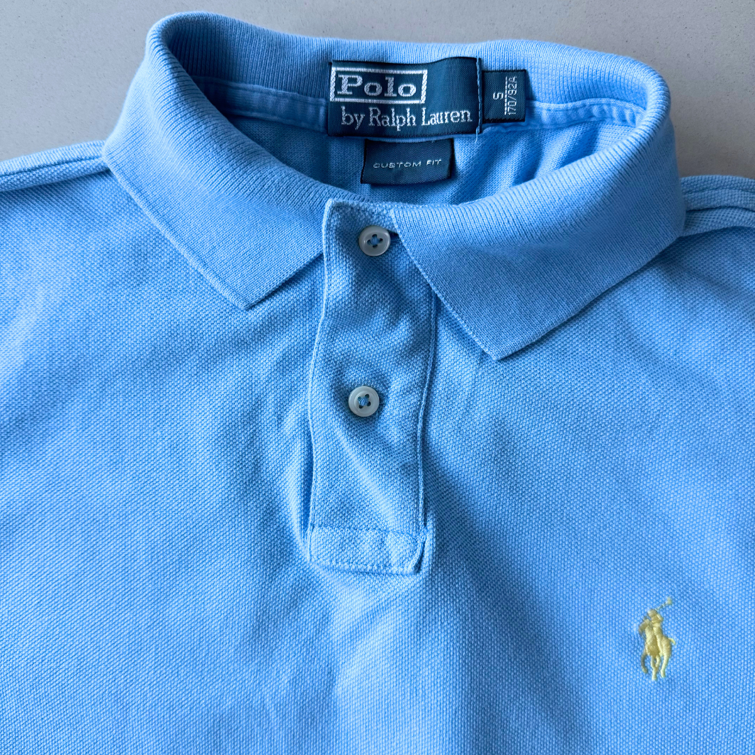 Ralph Lauren Light Blue Polo (Yellow Pony) - XS