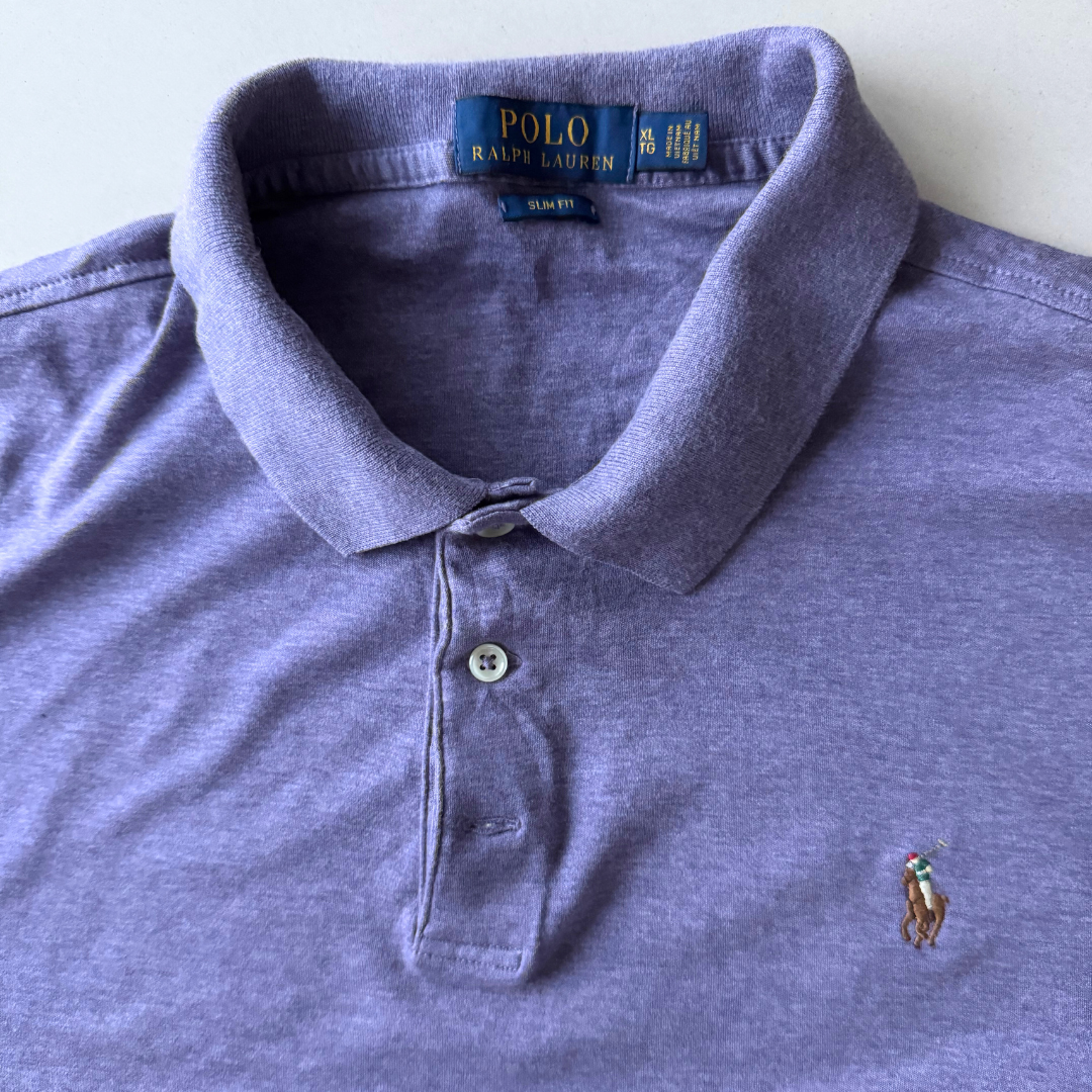 Ralph Lauren Custom Slim Fit Light Purple Polo - M