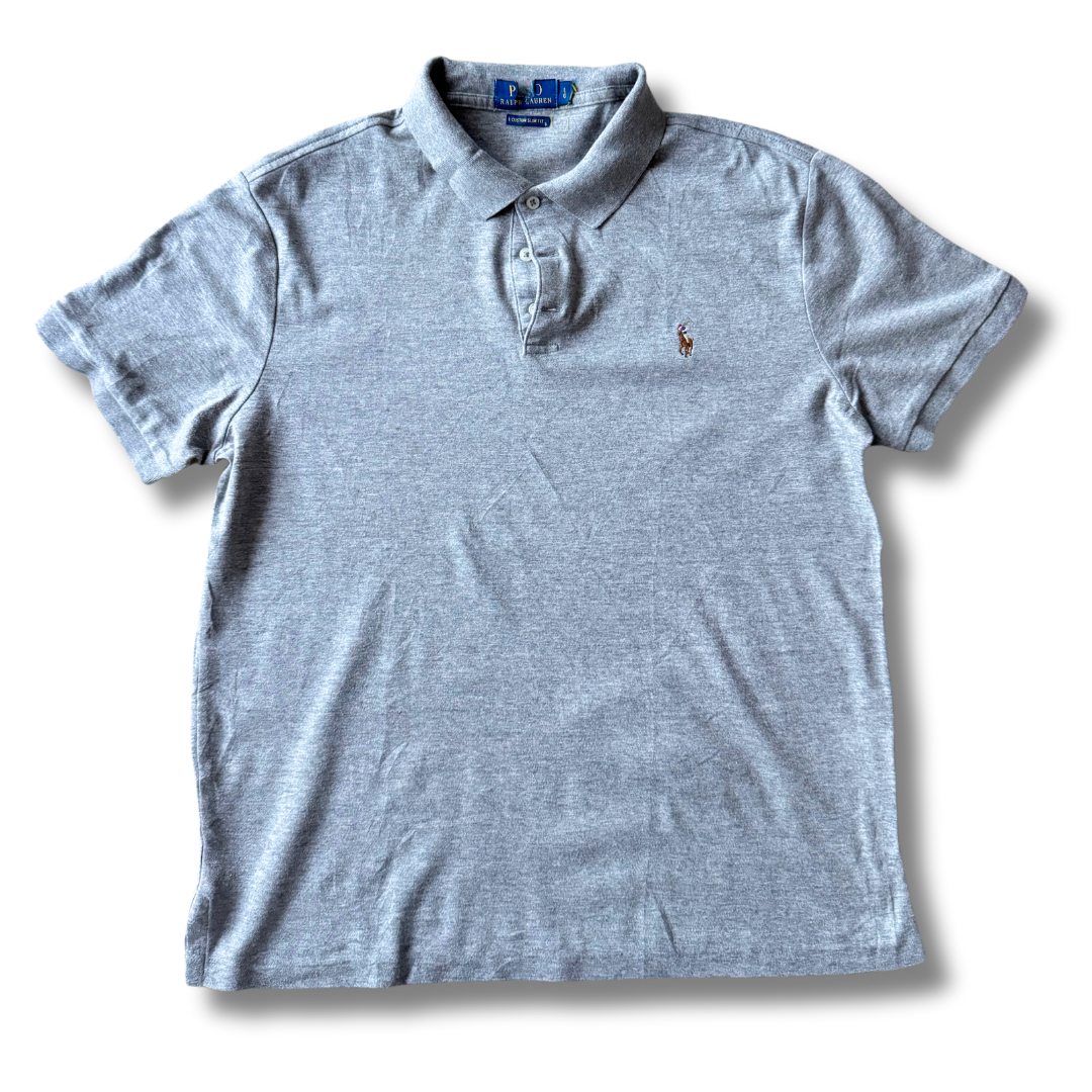 Ralph Lauren Custom Slim Fit Grey Polo - M