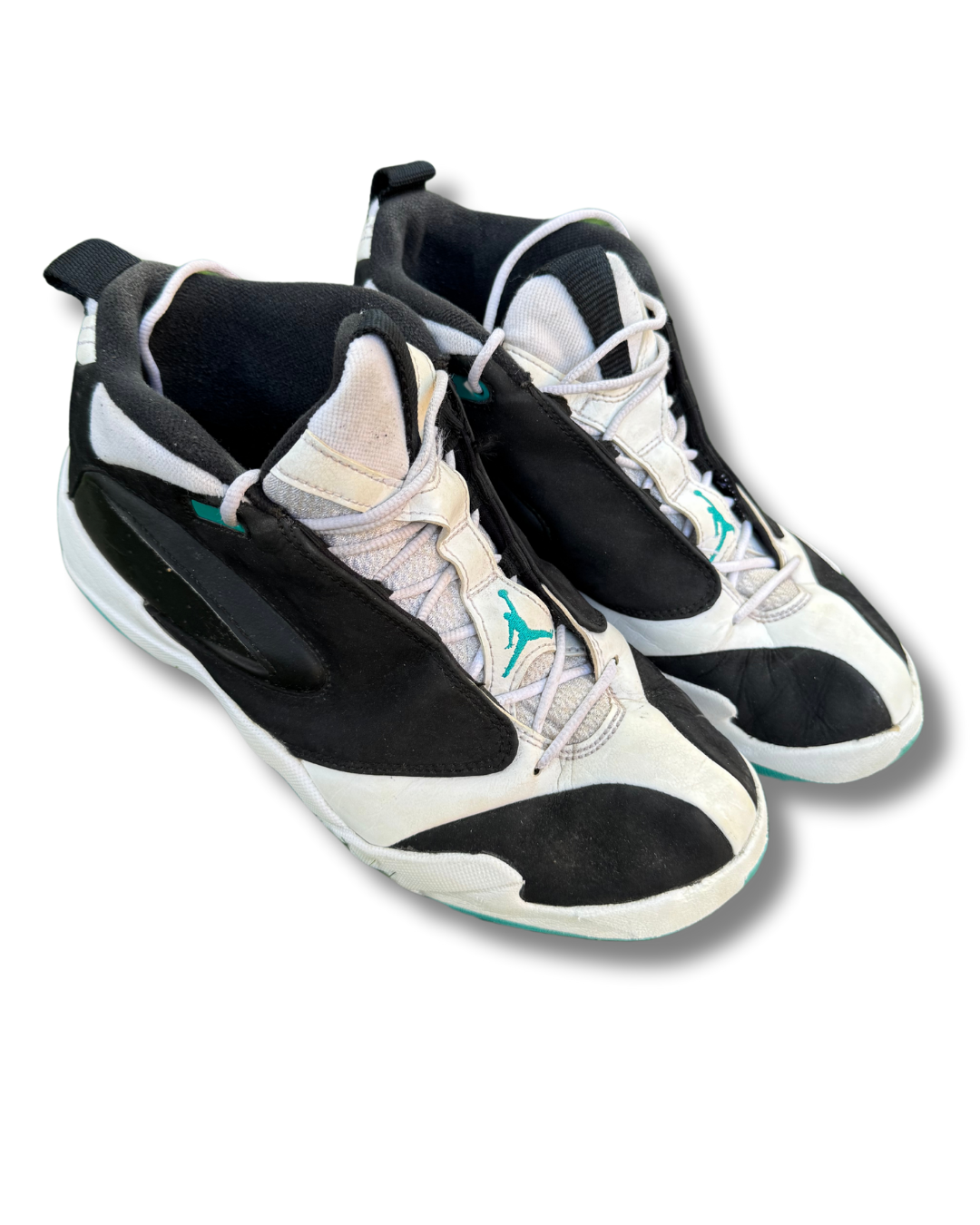 Nike Air Jordan Jumpman Quick 23 Retro Sneakers | Black/White/Turbo Green | US 9.5