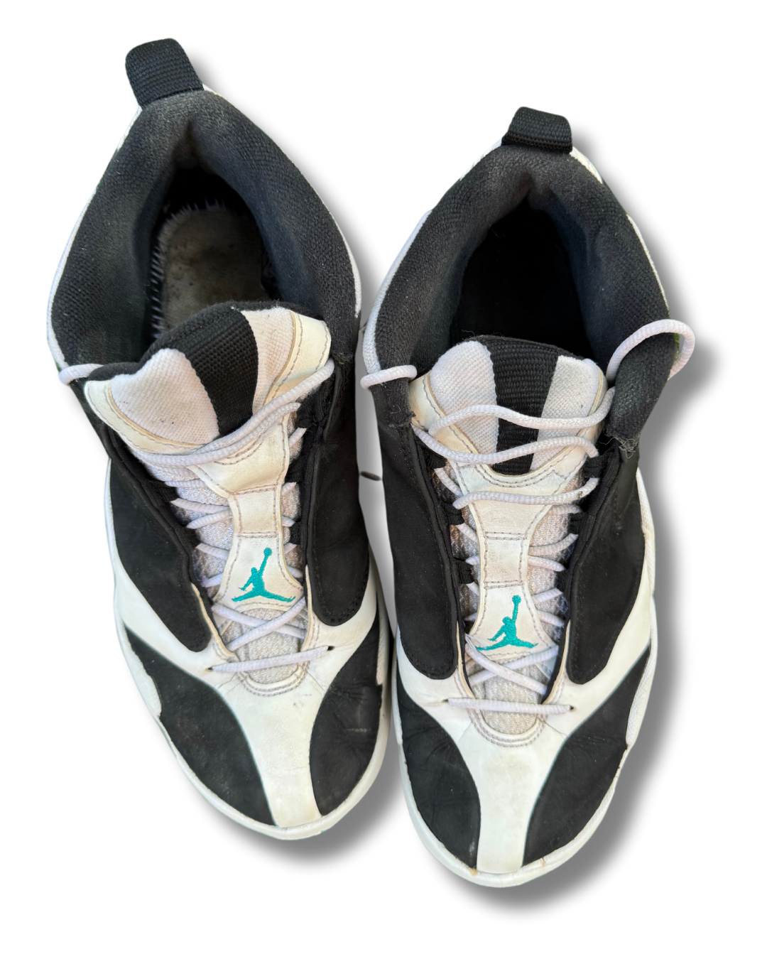 Nike Air Jordan Jumpman Quick 23 Retro Sneakers | Black/White/Turbo Green | US 9.5