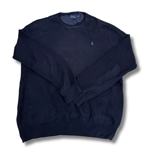 Ralph Lauren Pima Cotton Blue Sweater - L