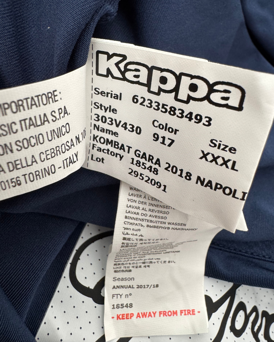 Napoli Kappa Jersey - New With Tags - M