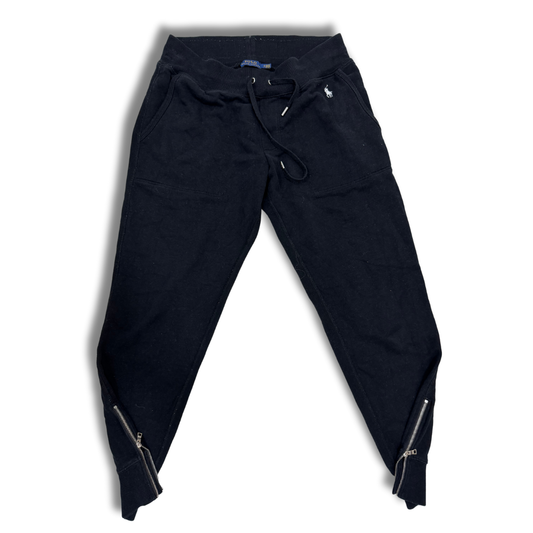 Ralph Lauren Black Casual Trouser with Ankle Zips - S