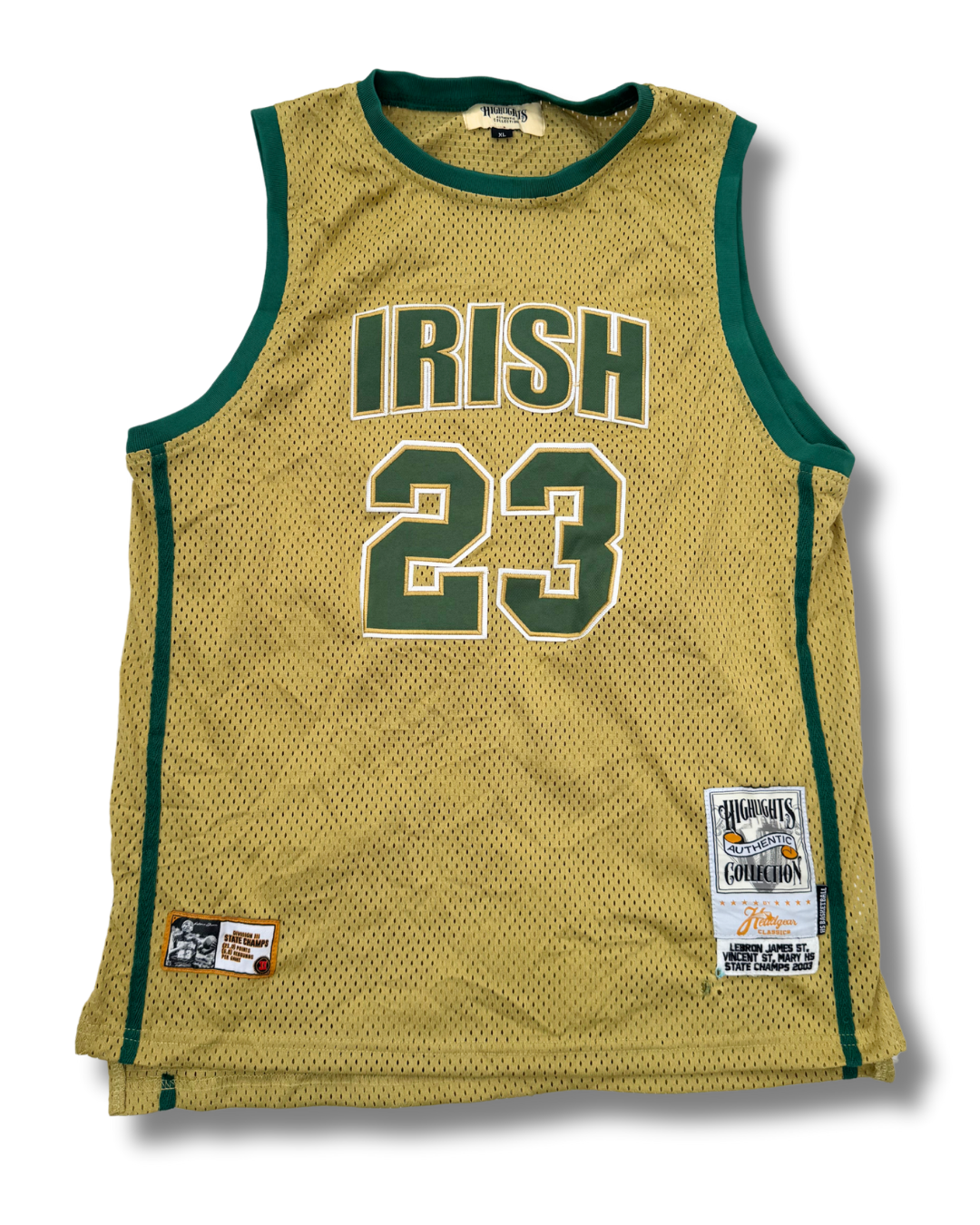 HEADGEAR CLASSICS Irish LeBron James Basketball Jersey Men's - S