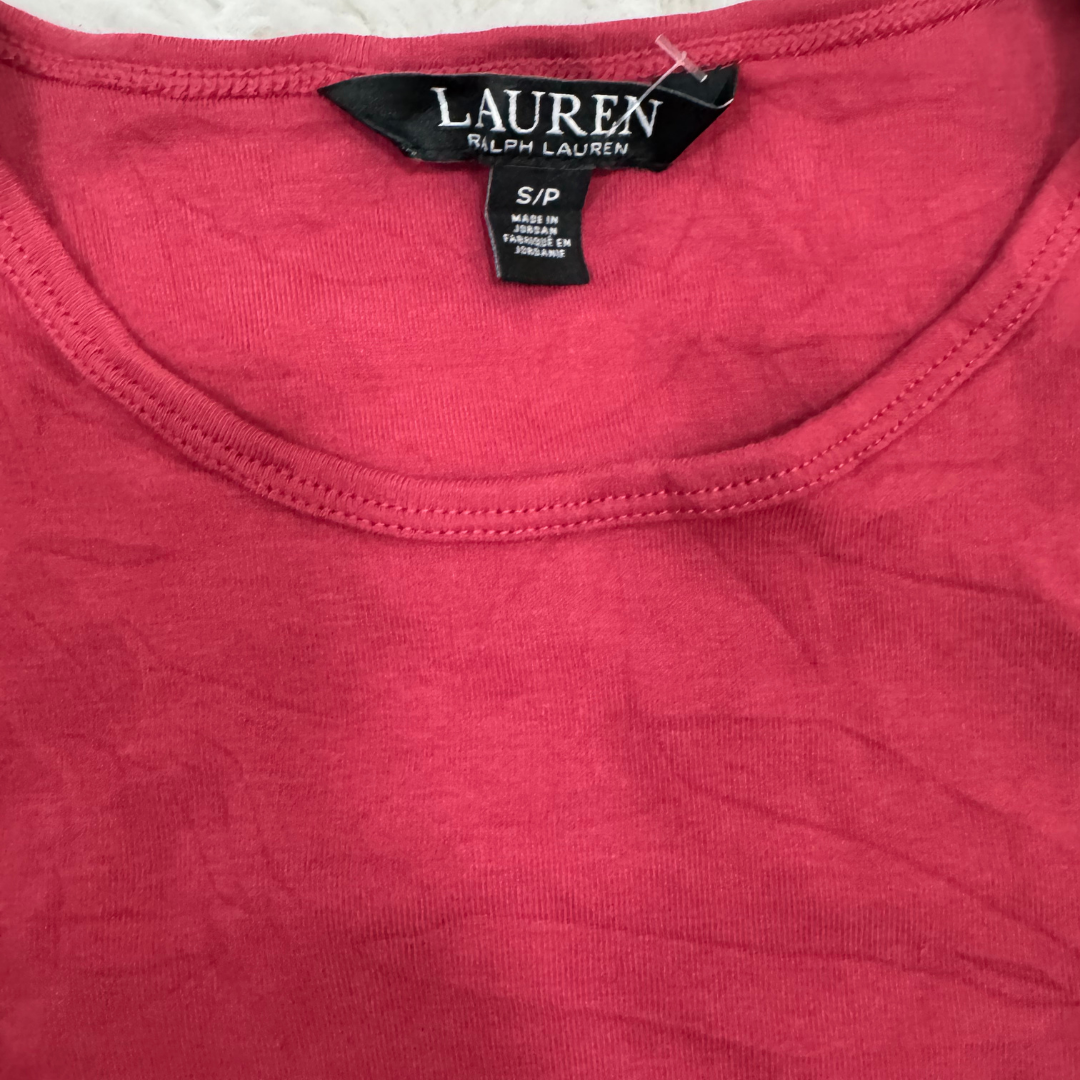 Lauren by Ralph Lauren Pink Full Sleeves TShirt - XS