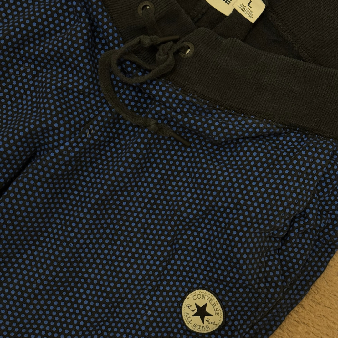 Converse Black Trouser with Blue Dots - (Women XXL | Men L)