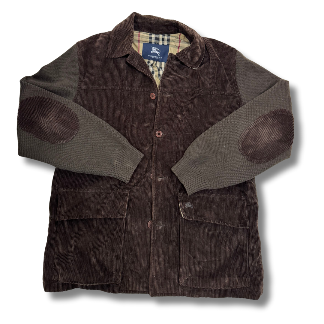 Burberry Courdrouy Jacket with Elbow Patch Brown - L