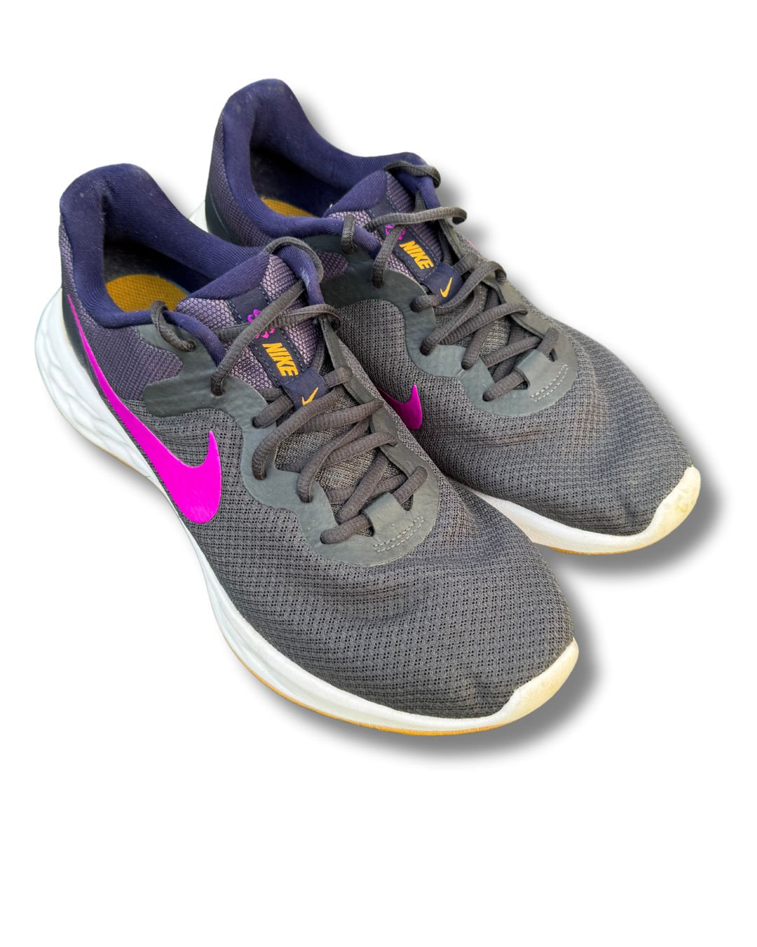 Nike Running Sneakers | Grey/Pink | US 9.5