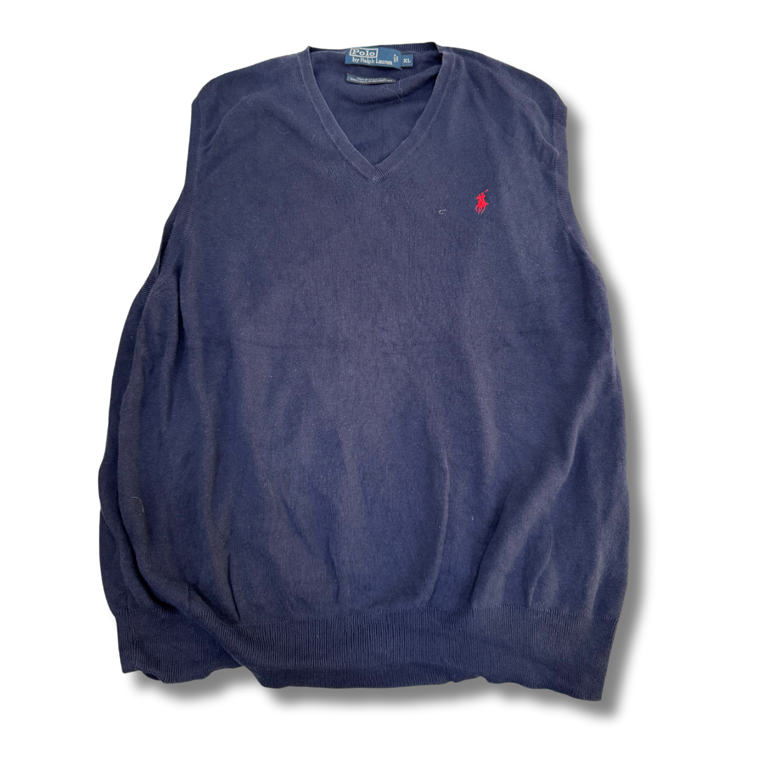 Ralph Lauren Blue Sleeveless Sweater - S