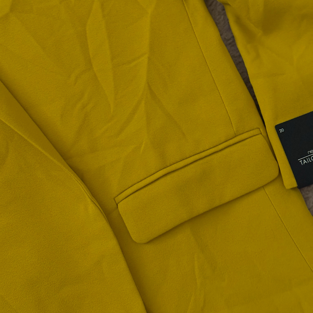 Next Mustard Yellow Coat - XL