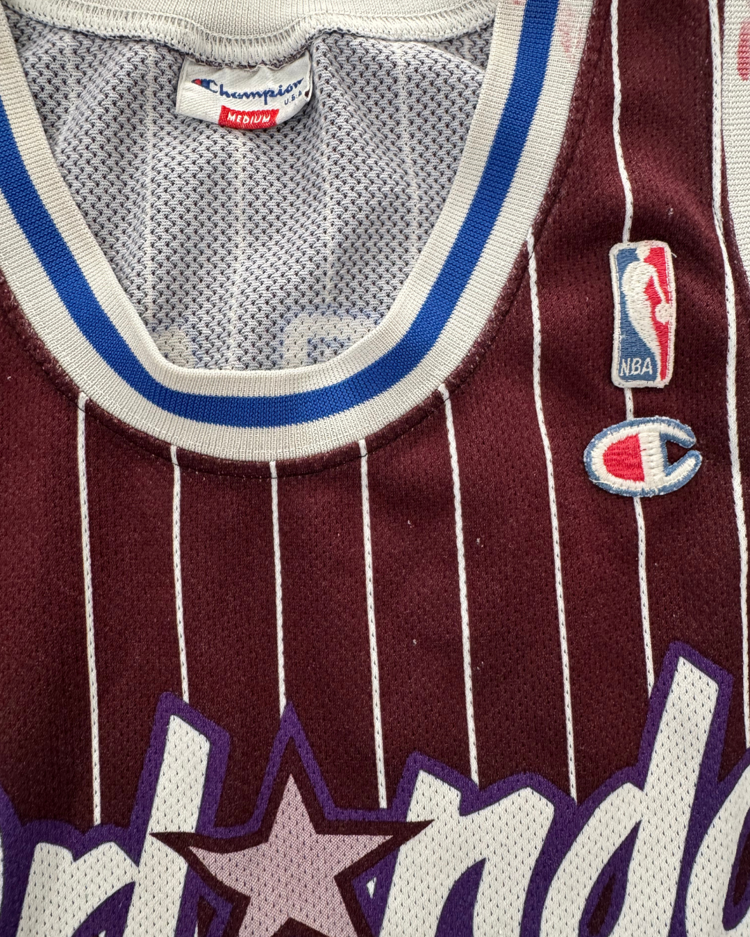 Vintage Orlando Magic Champion Jersey Hardaway No 1 NBA 90s - M