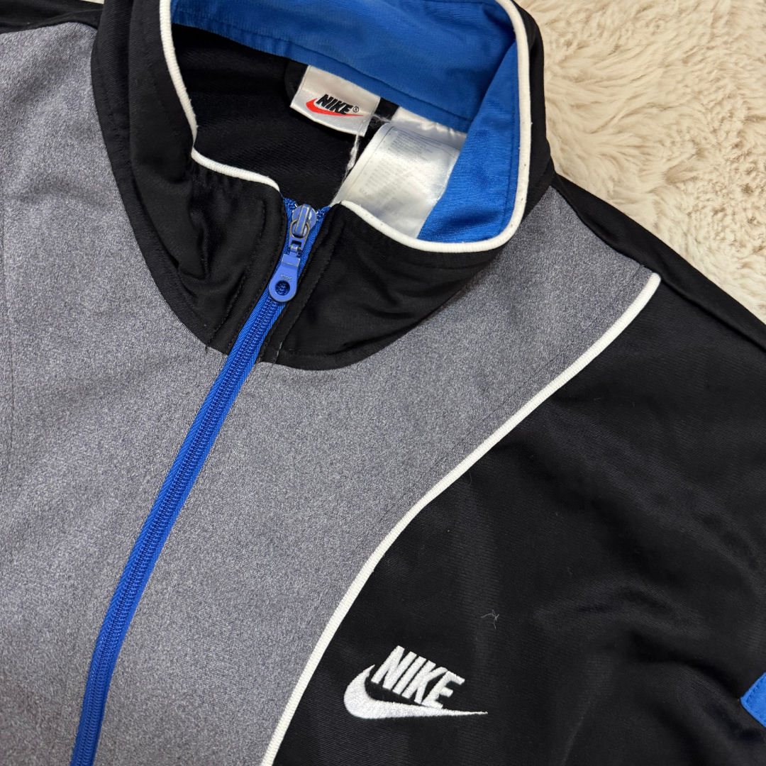 Nike Vintage Black-Grey-Blue Jacket - M