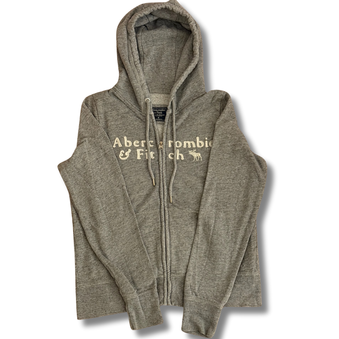 Abercrombie&Fitch Grey Zipper Hoodie - XS